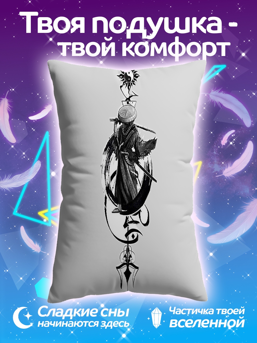 Подушка Самурай в круге