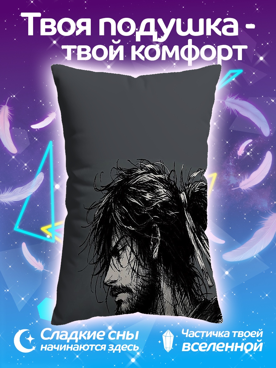 Подушка Портрет самурая