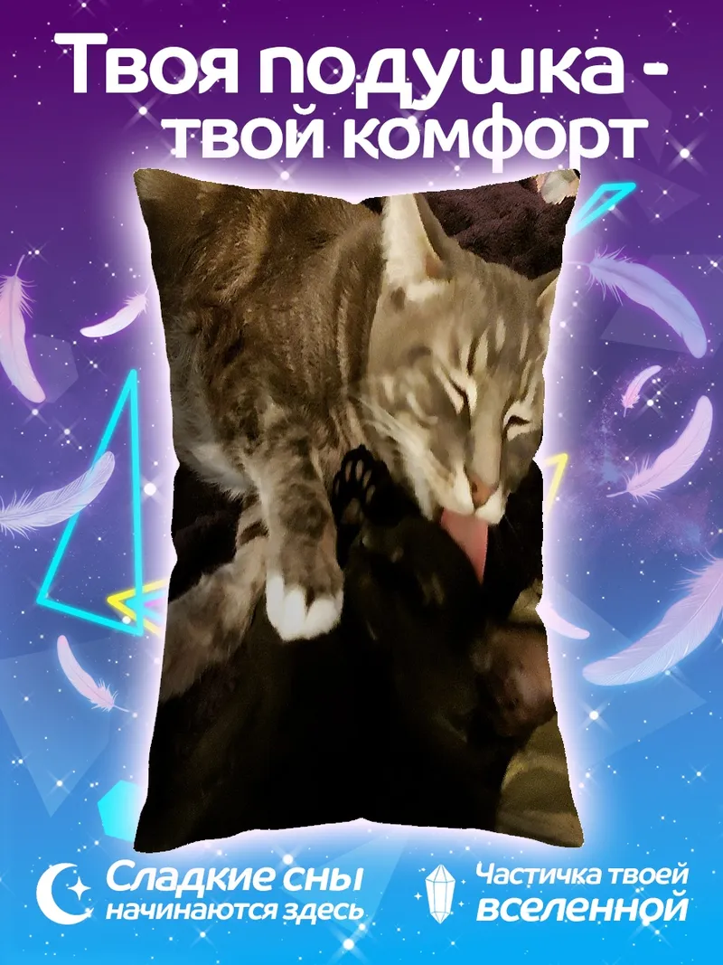 Подушка Два кота