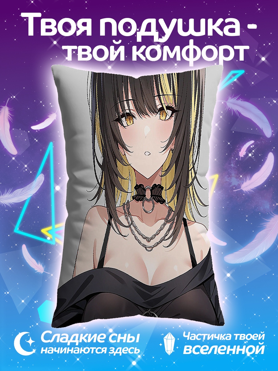 Подушка Девушка в черном