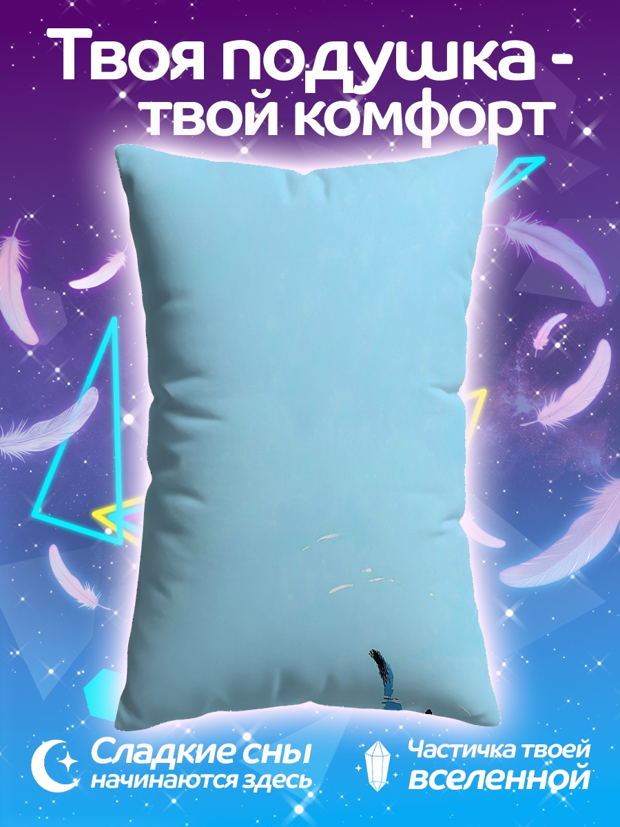 Подушка Черный котенок в воде