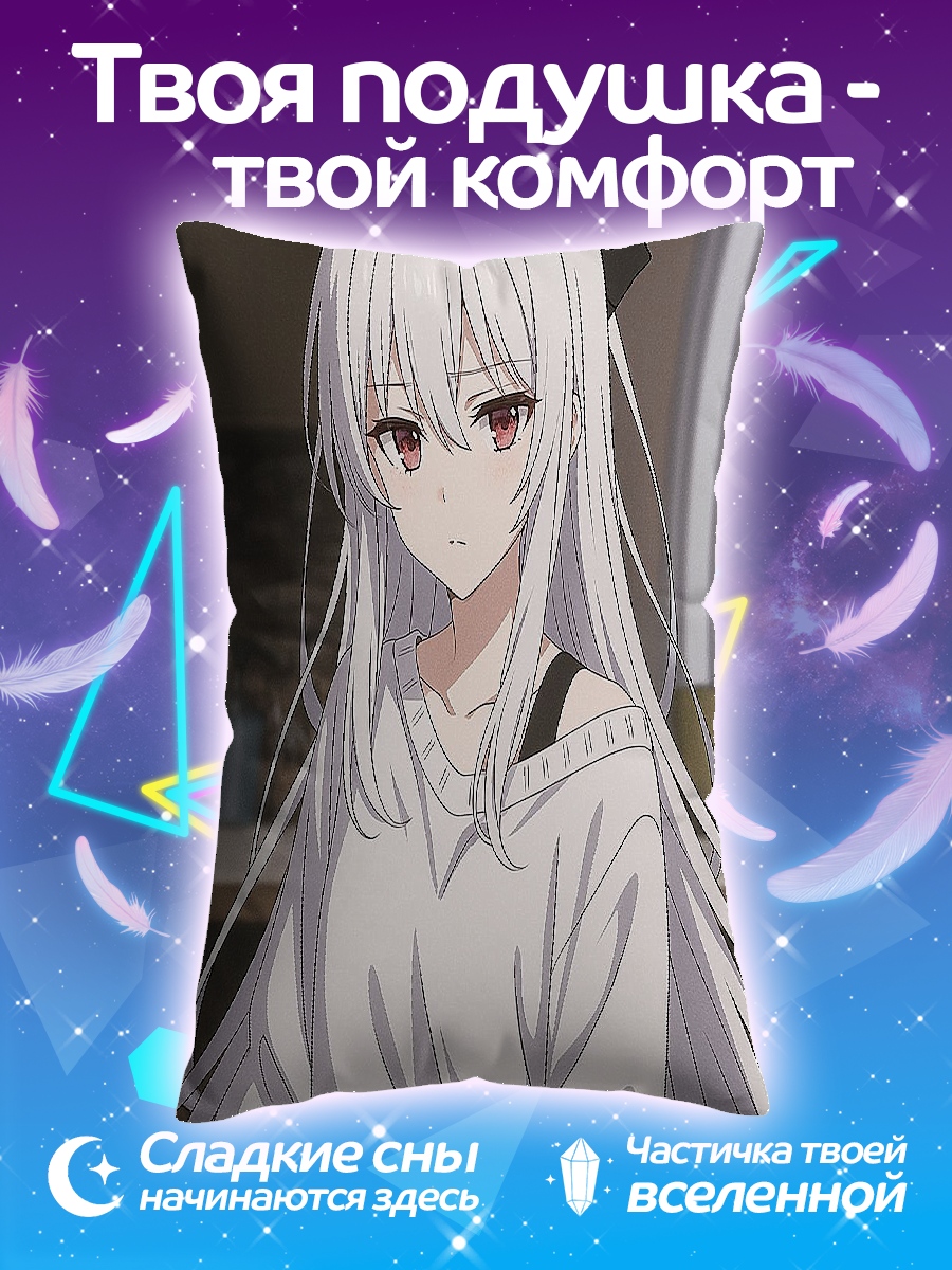Подушка Аниме девушка с бантом