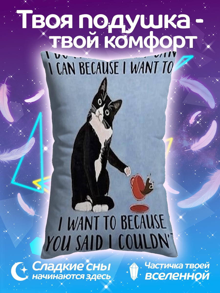 Подушка Кот против правил