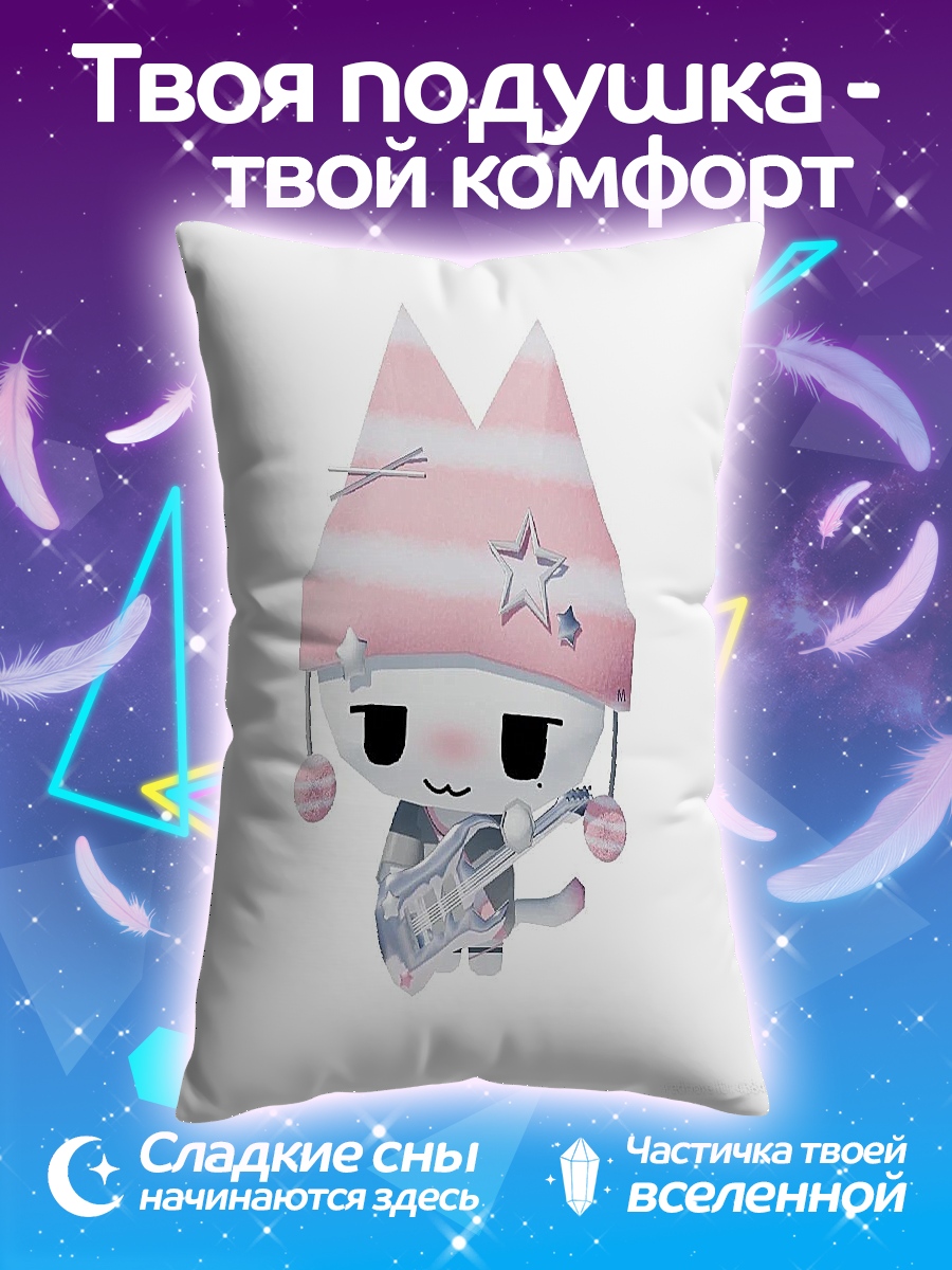Подушка Кот музыкант в шапке