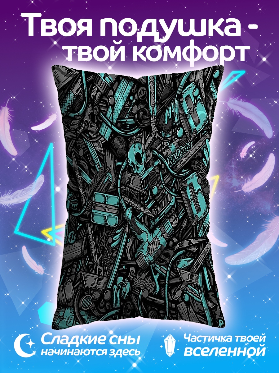 Подушка Киберпанк хаос
