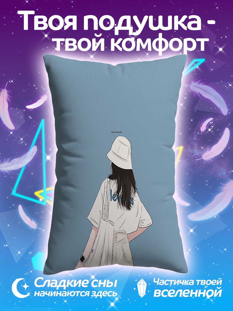 Подушка Девушка в панаме