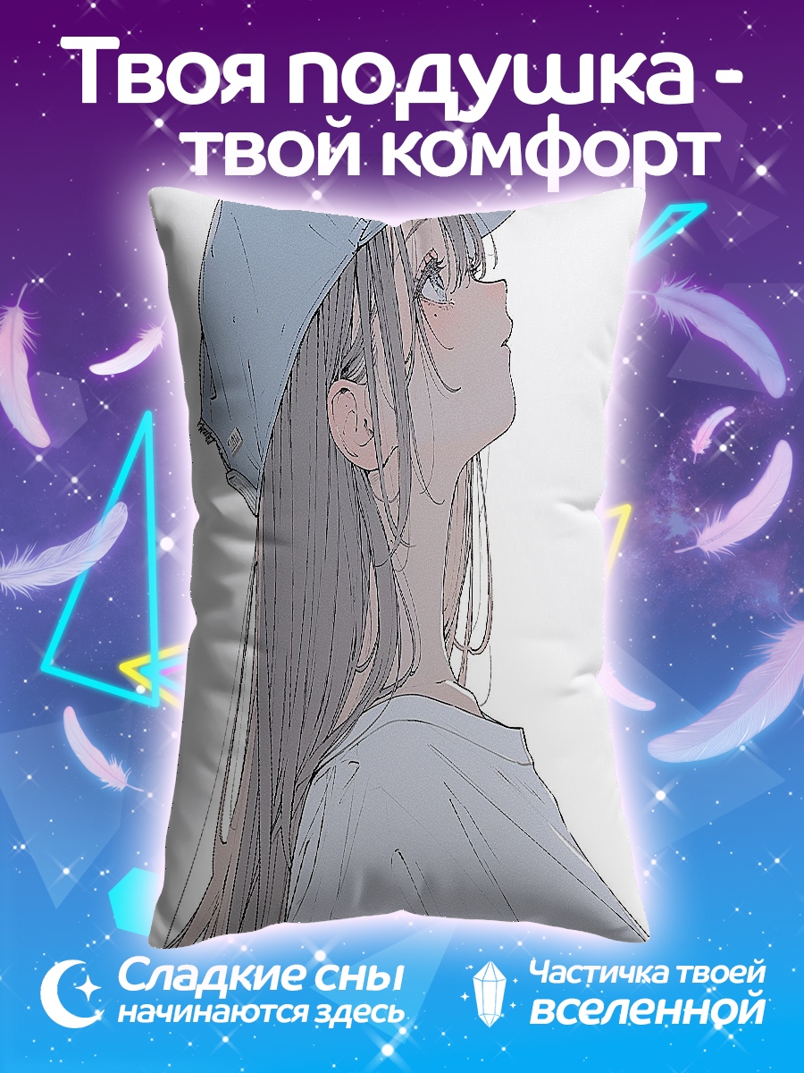 Подушка Девушка в кепке