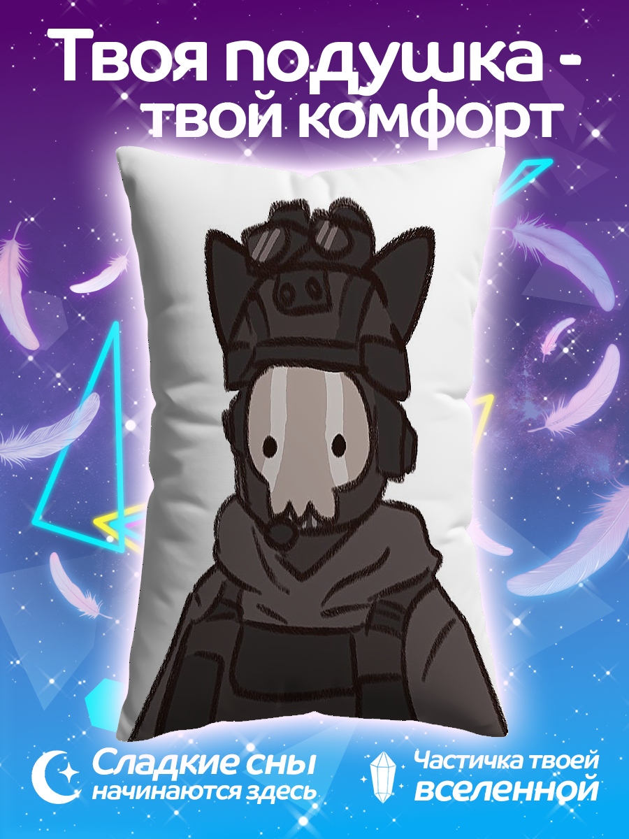 Подушка Кот в каске