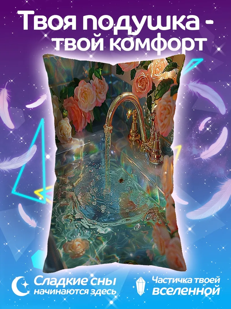 Подушка Цветочная раковина