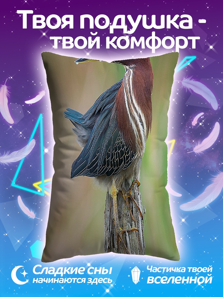 Подушка Птица на столбе