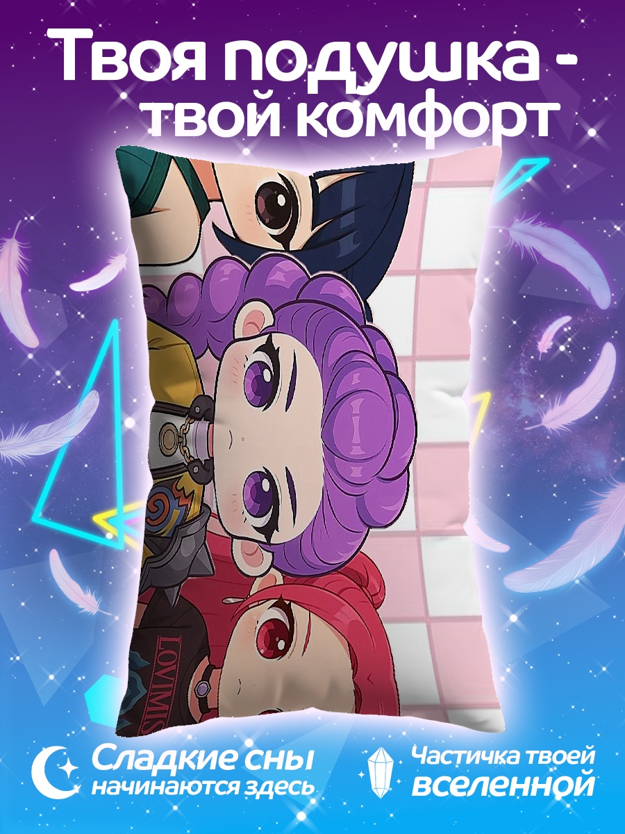 Подушка Три подруги чиби