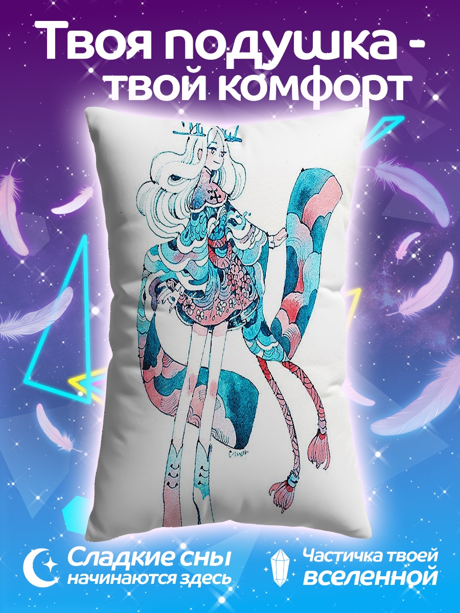 Подушка Девушка в голубом
