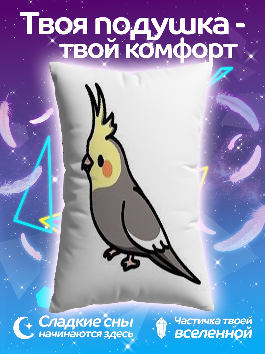 Подушка Корелла птица арт