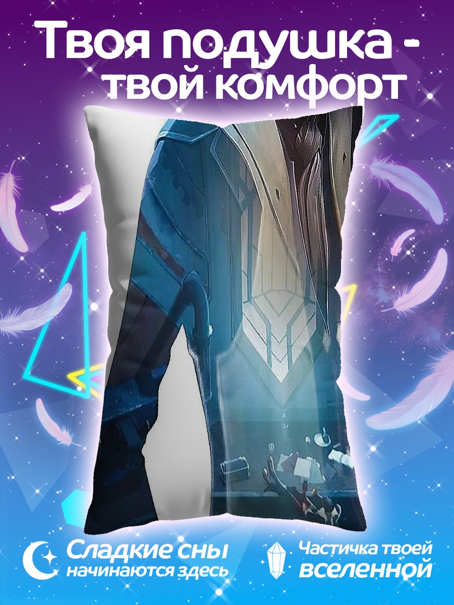 Подушка Девушка в синем