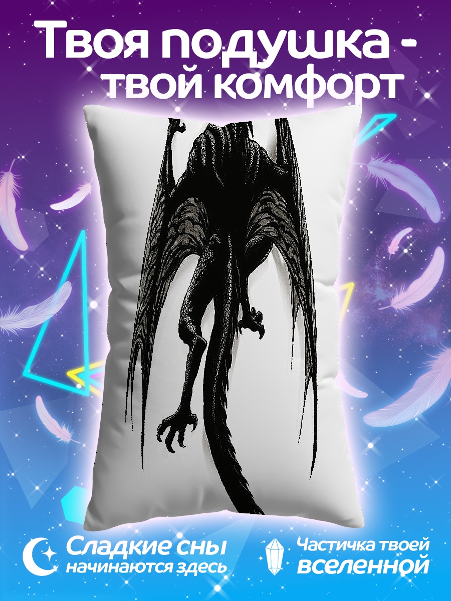 Подушка Черный дракон