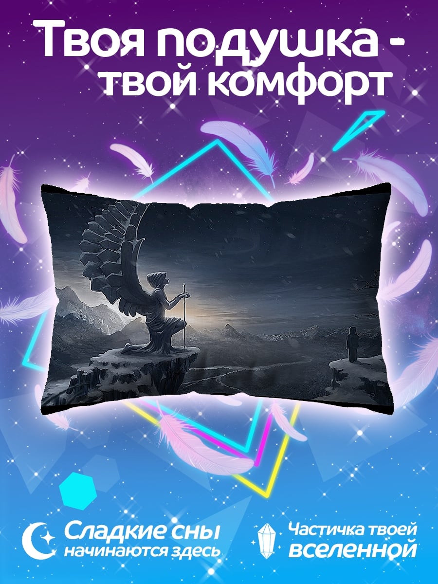 Подушка ангел на горе