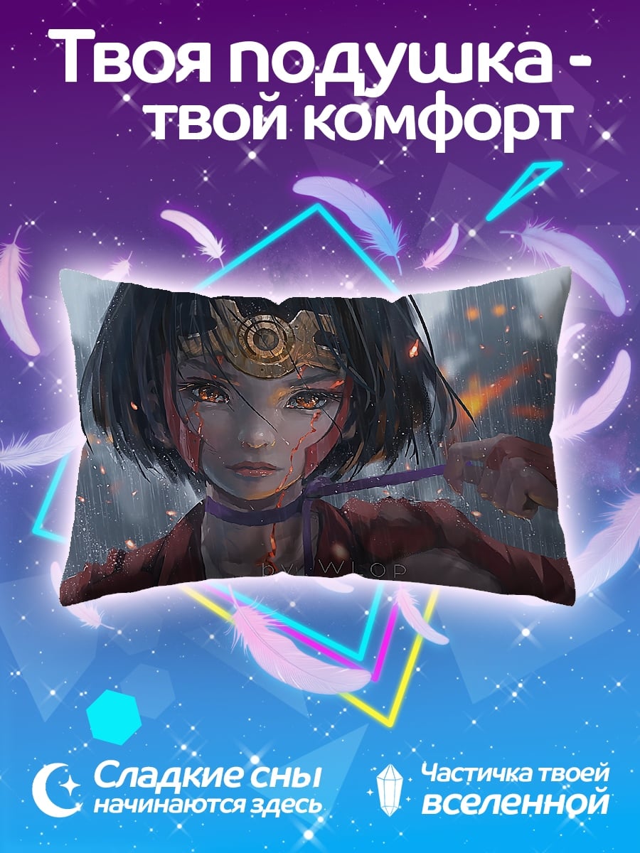 Подушка Девушка самурай