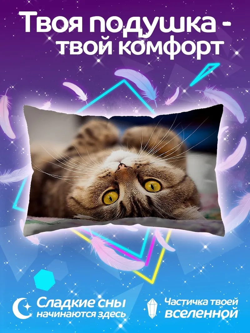 Подушка Ленивый кот