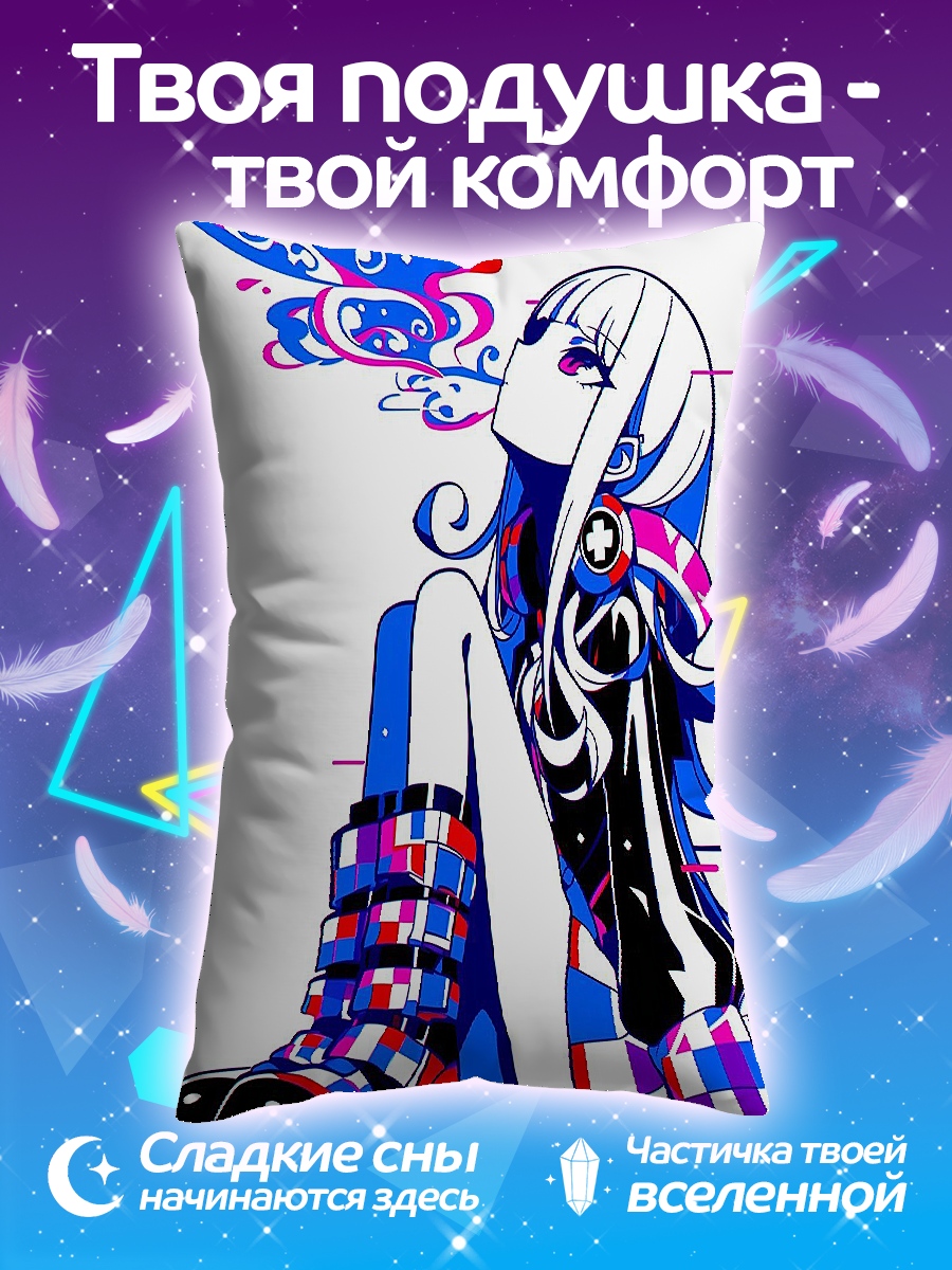 Подушка Девушка в наушниках