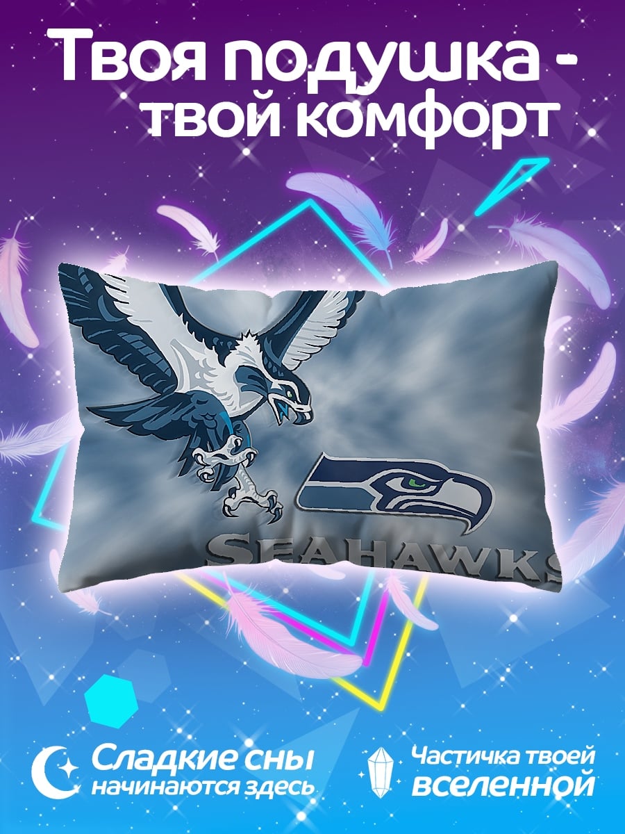 Подушка Логотип Сиэтл Сихокс