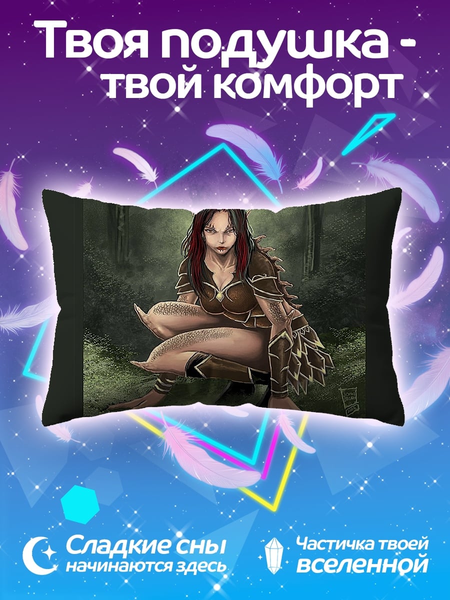 Подушка Девушка в лесу