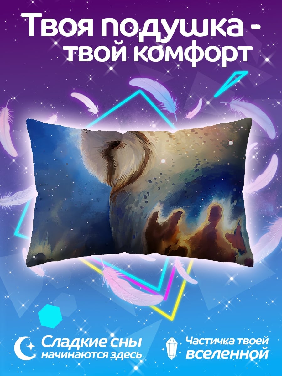 Подушка Сова в космосе