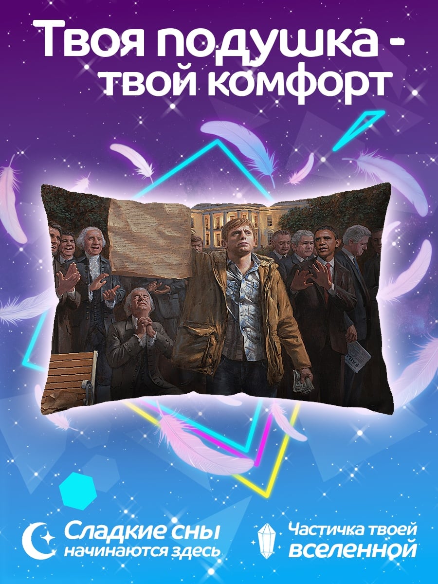 Подушка Белый дом протест