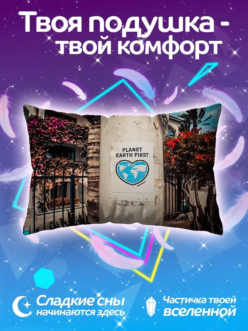 Подушка Планета Земля прежде всего