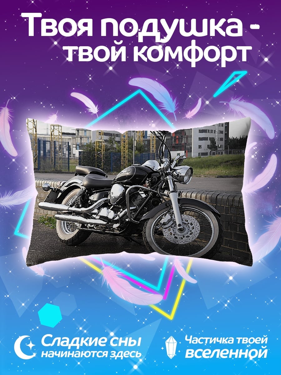 Подушка Чёрный байк
