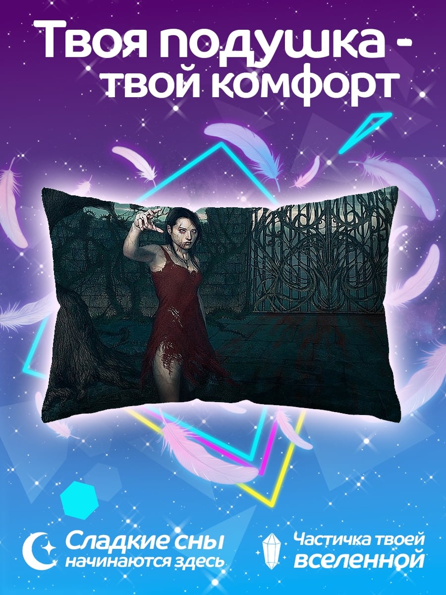 Подушка Девушка в красном