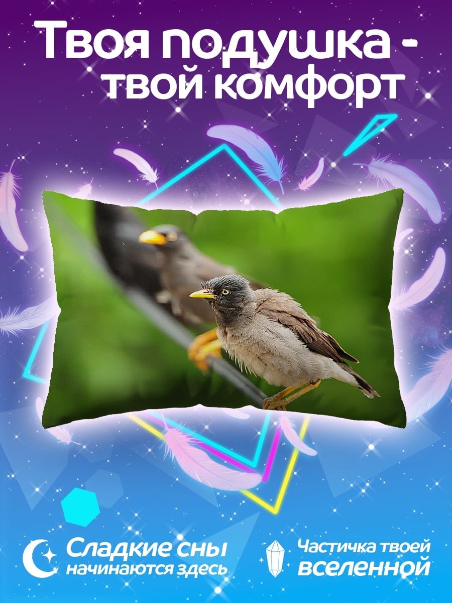 Подушка Птицы на проводе