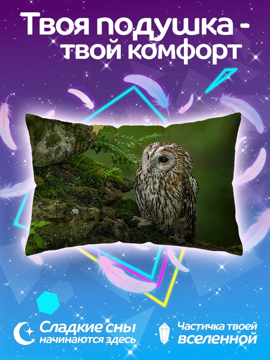 Подушка Сова на камне