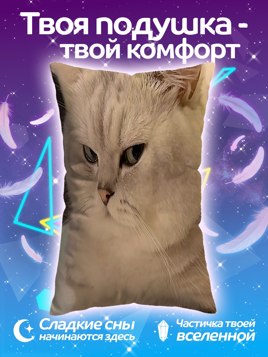 Подушка сердитый британский кот