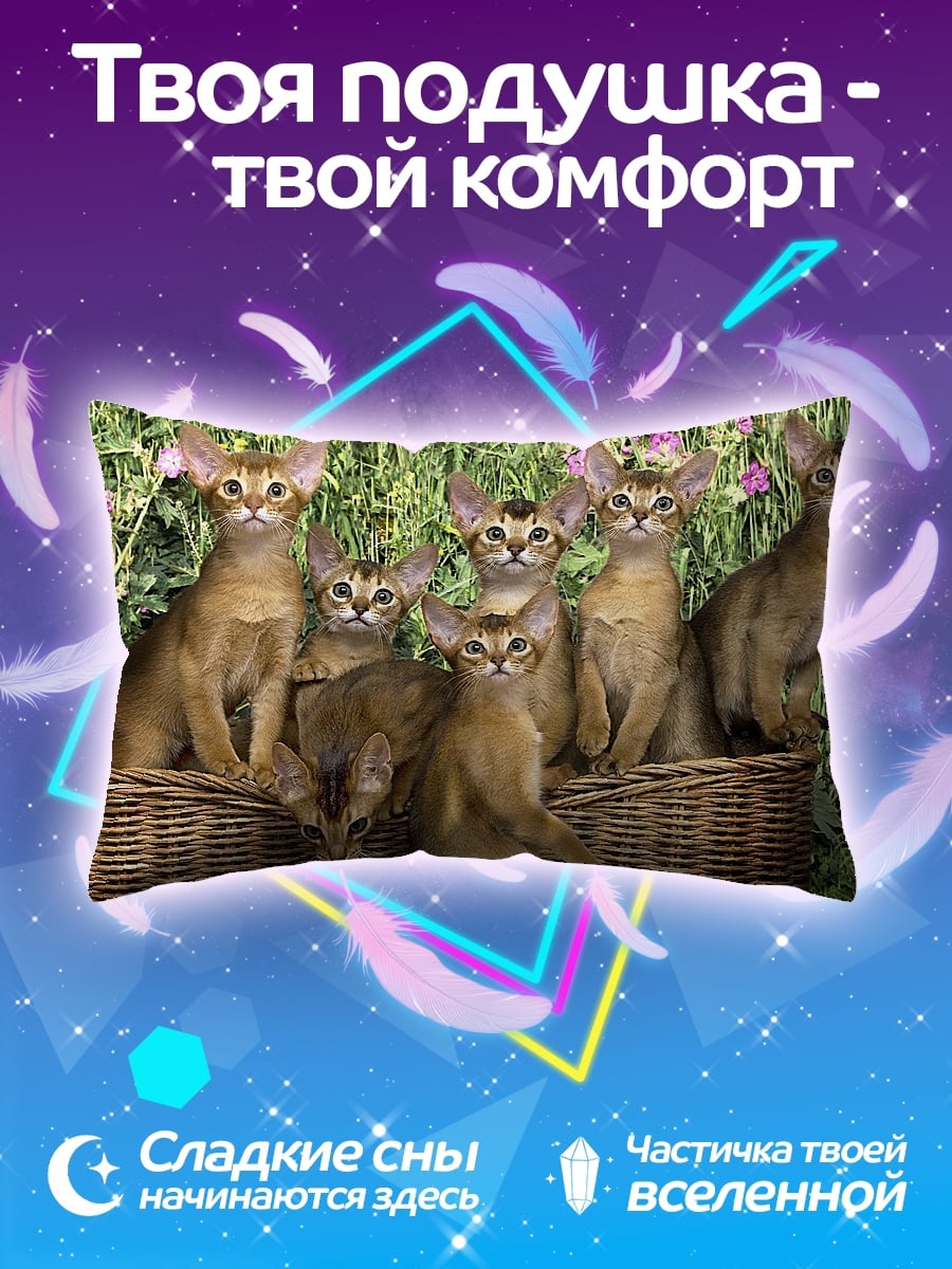Подушка Котята в корзине