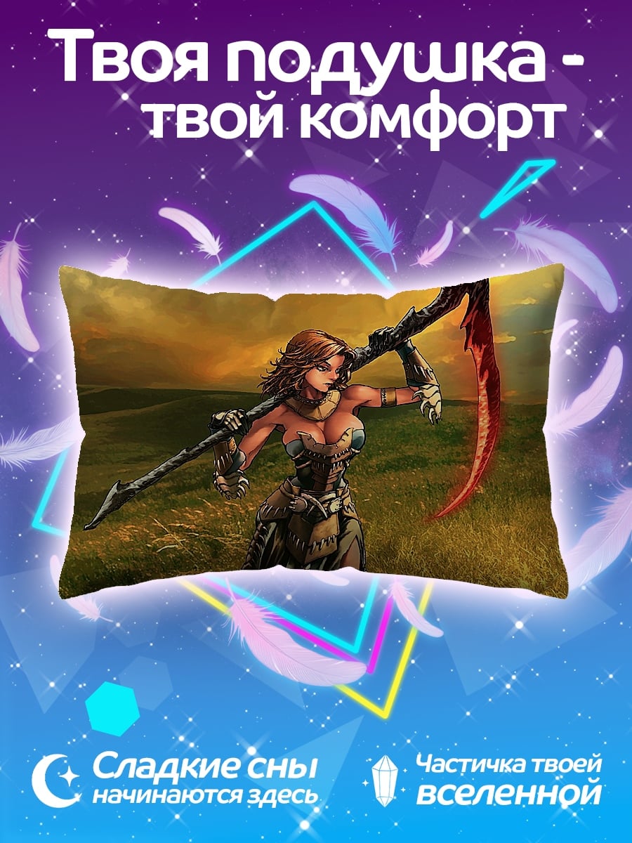 Подушка Девушка с косой