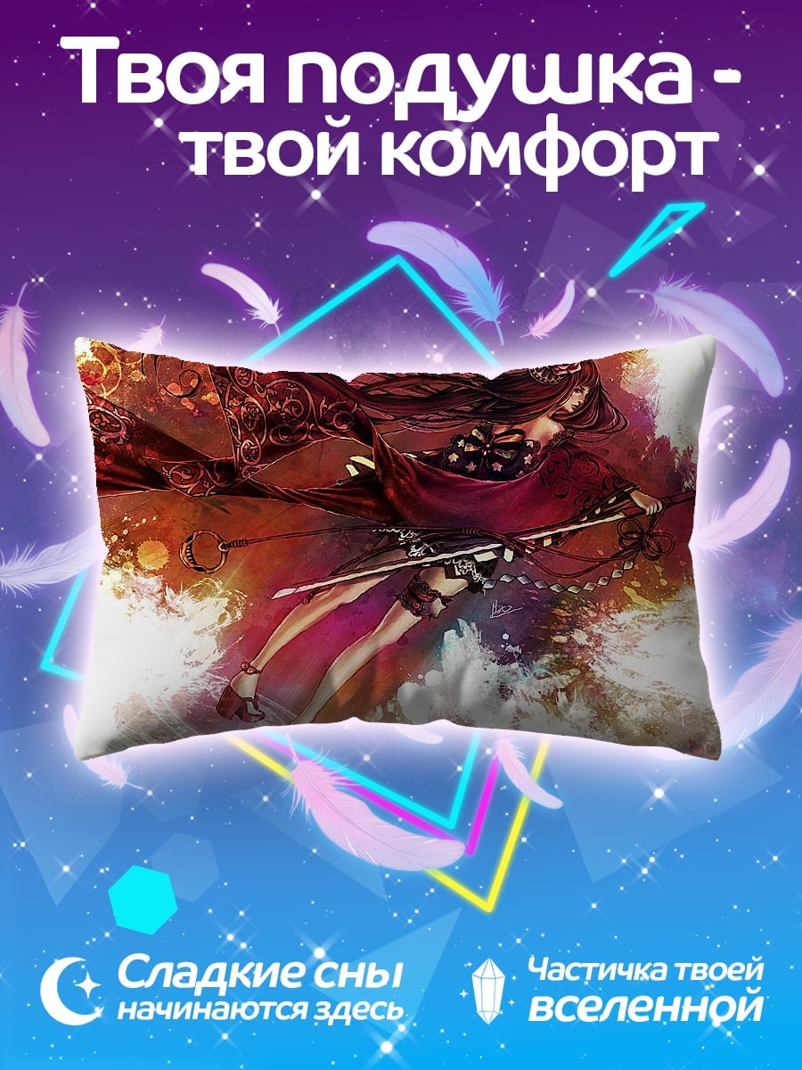 Подушка Девушка с мечом