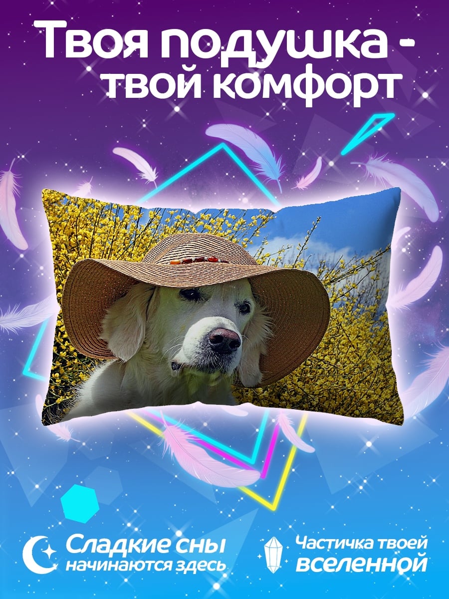 Подушка Собака в шляпе