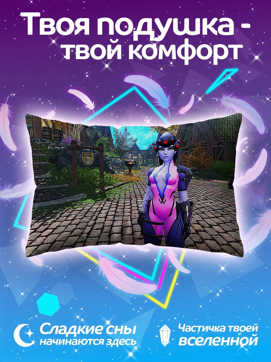 Подушка Киберпанк девушка