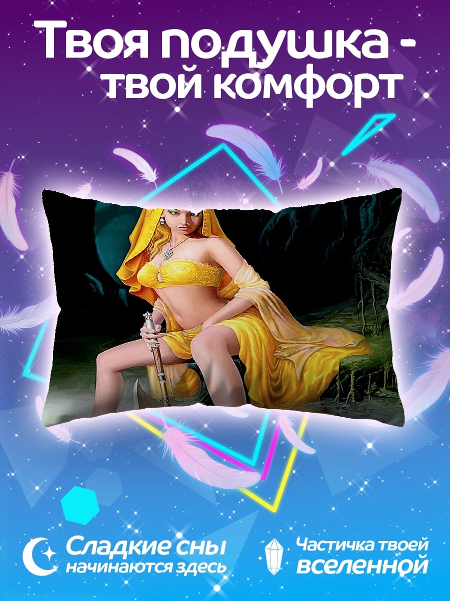 Подушка Золотая богиня