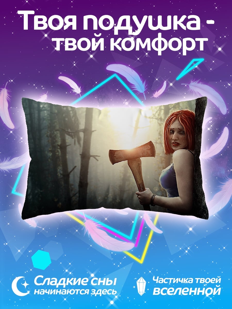 Подушка Девушка с топором