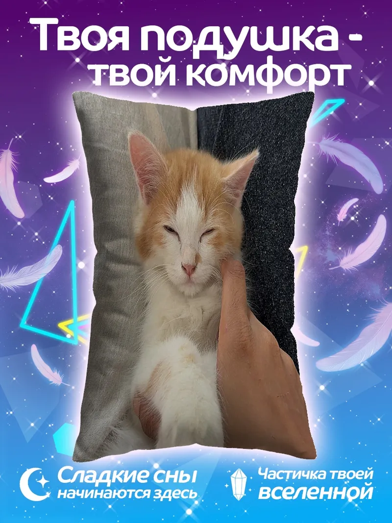 Подушка Рыжий котенок