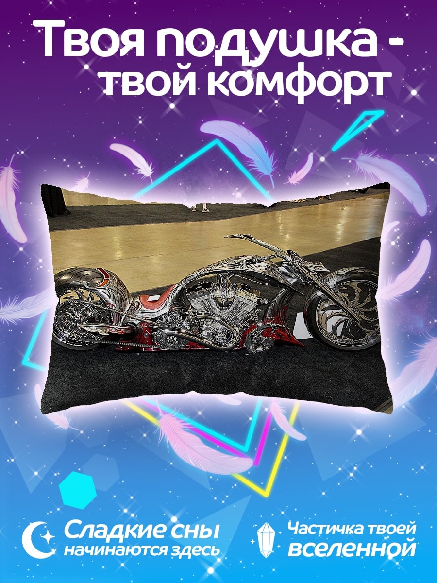 Подушка чоппер мотоцикл хром
