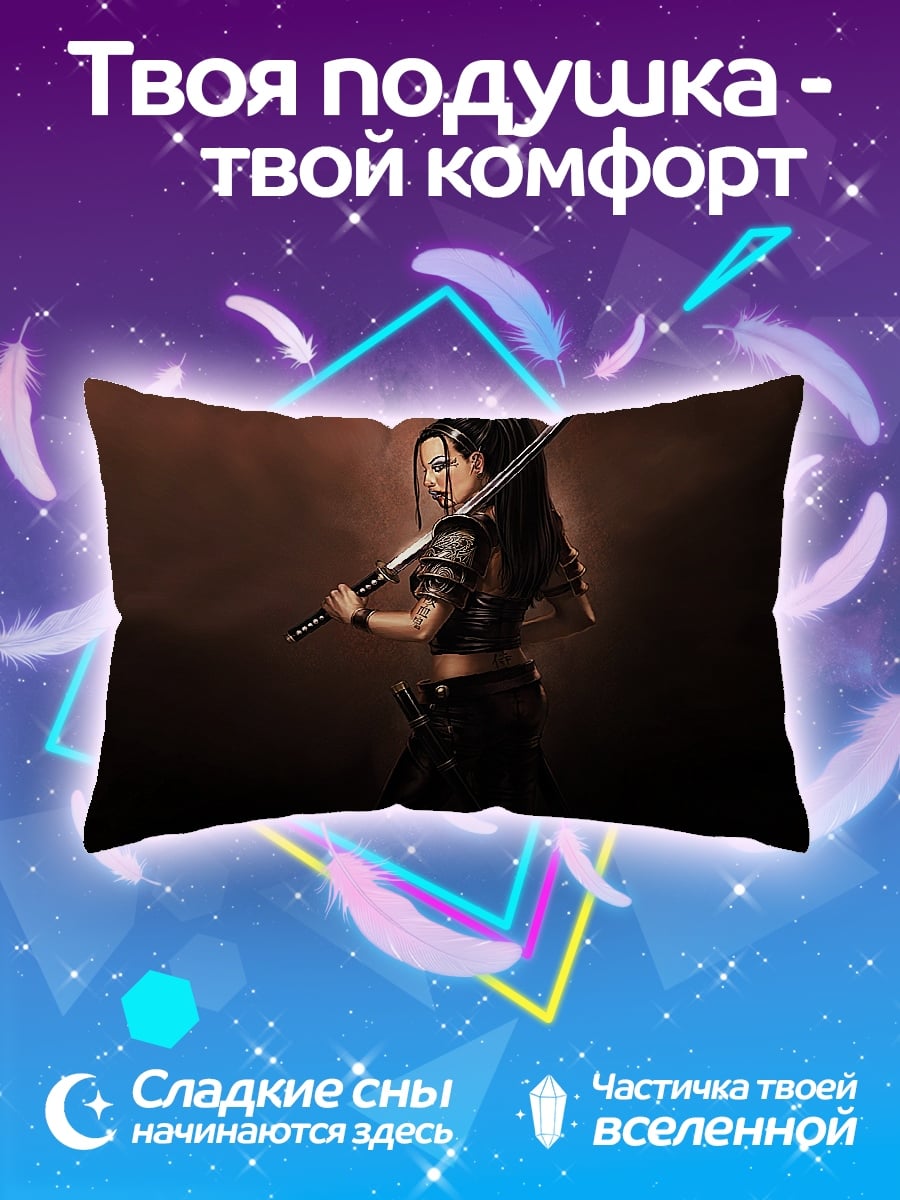 Подушка воин с катаной