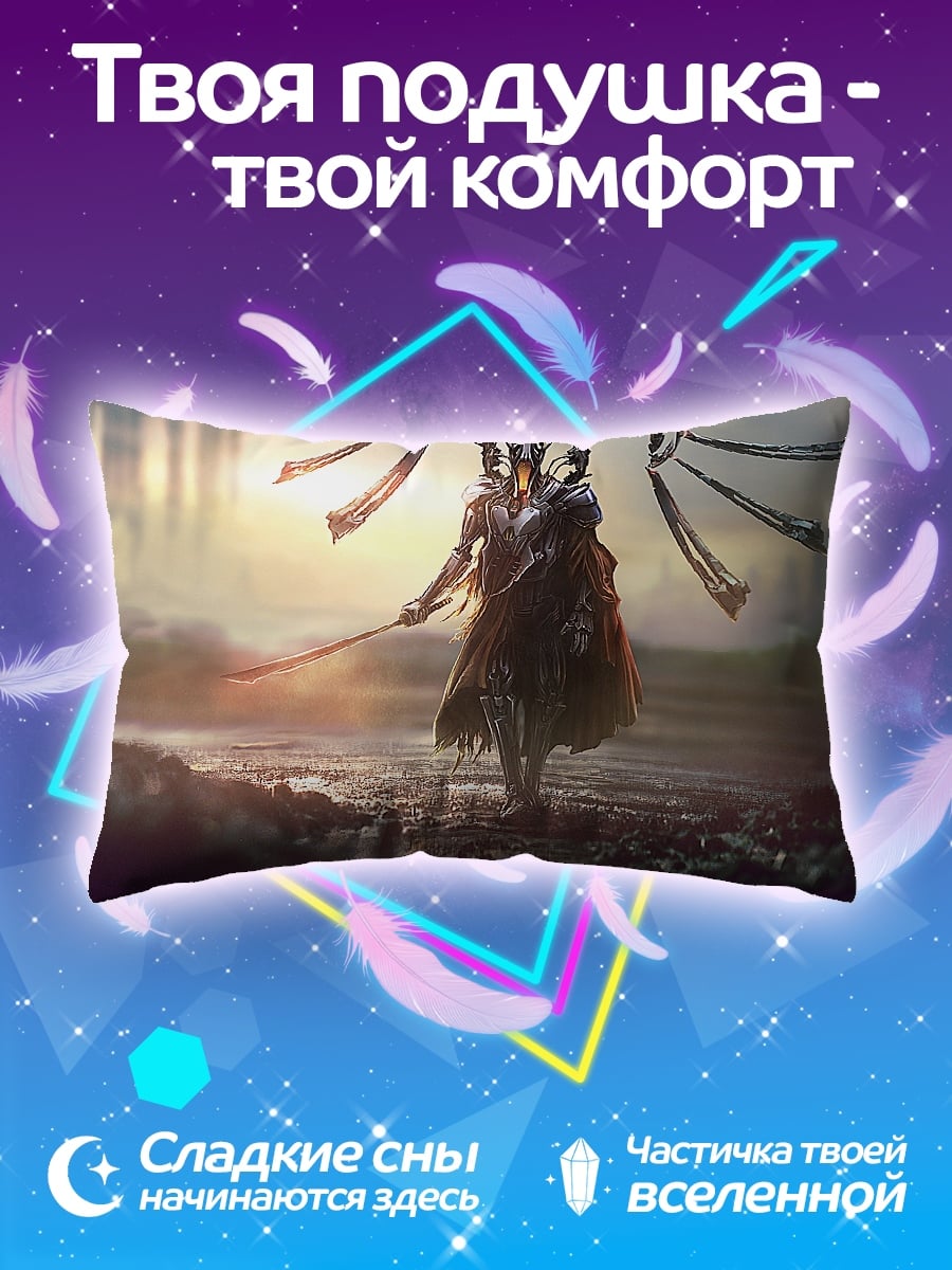 Подушка ангел с мечом