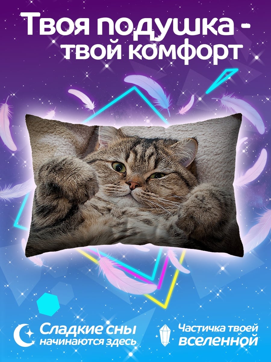Подушка Ленивый кот