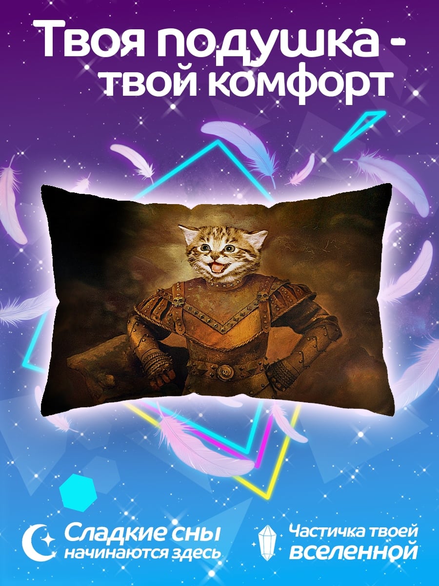Подушка Кот воин