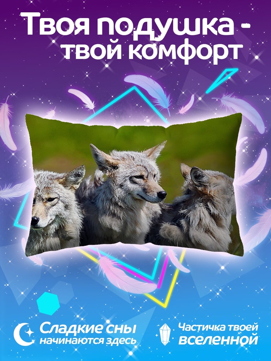 Подушка Трое койотов
