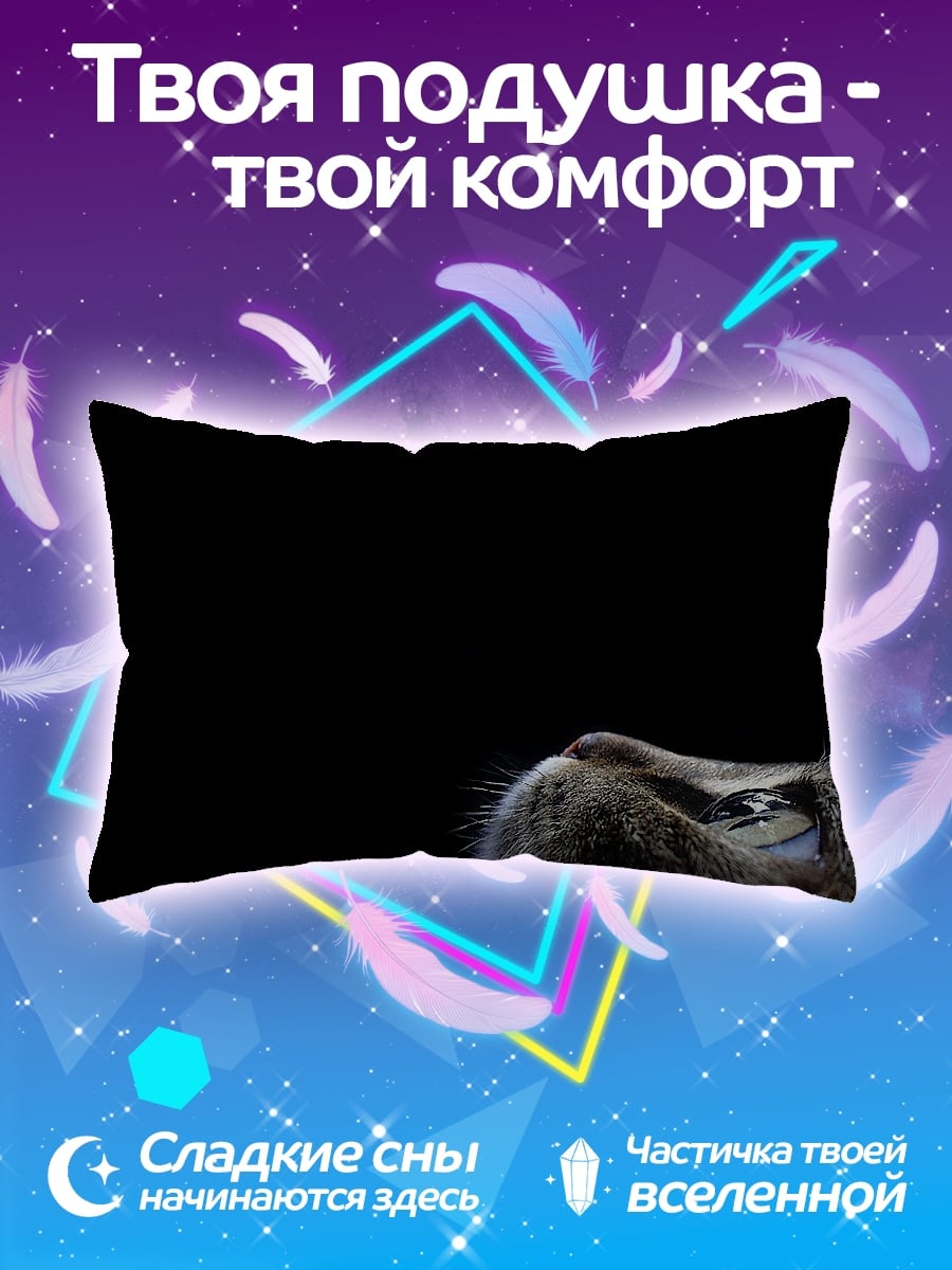 Подушка Кот Смотрит Вверх