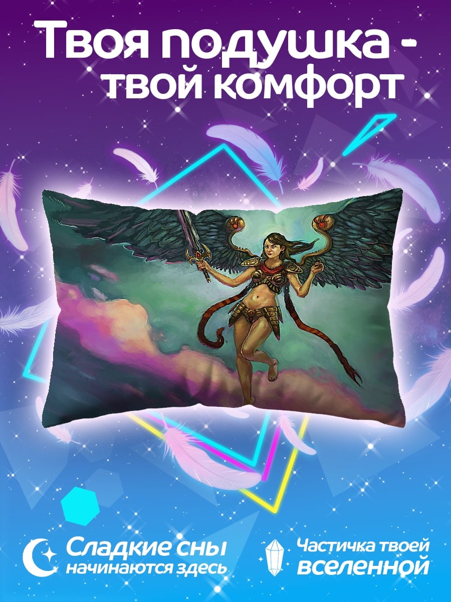 Подушка Ангел с мечом