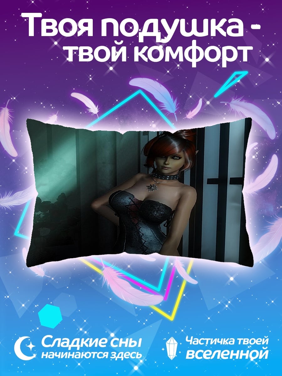 Подушка Девушка в корсете